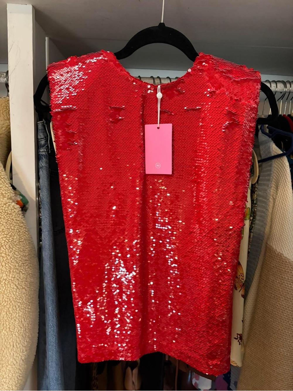 Amanda uprichard sequin top nwt size XS